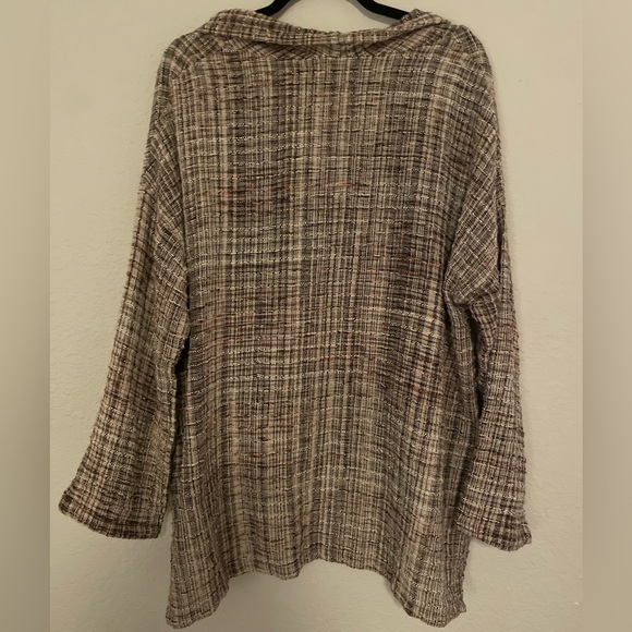 Yasuko Kurisaka 100% Cotton Hand Woven Blouse - Picture 5 of 7